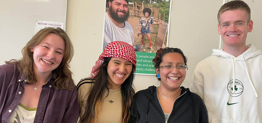 The D-Lab: WASH Pucará Project - Qocha and fog collector team! Photo: Courtesy MIT D-Lab
