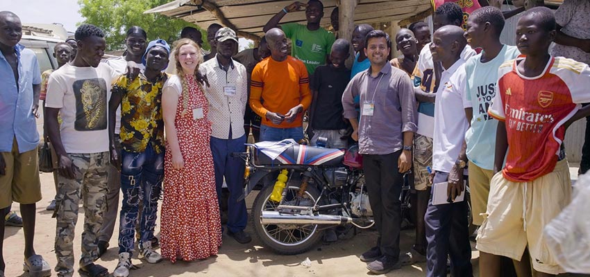 Motorcylce theft alarm team, or Team "Ofua Got Talent". Photo: Courtesy MIT D-Lab