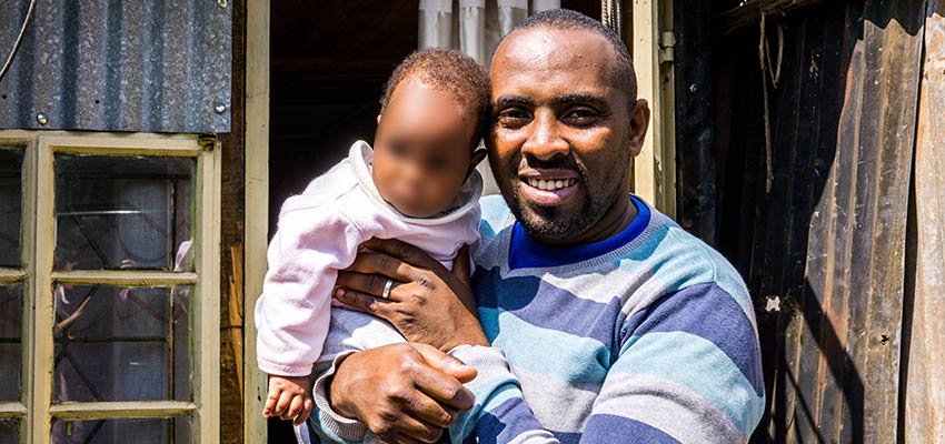 George Mburu and his aunt each own seven structures in Nairobi’s Kawangware settlement.