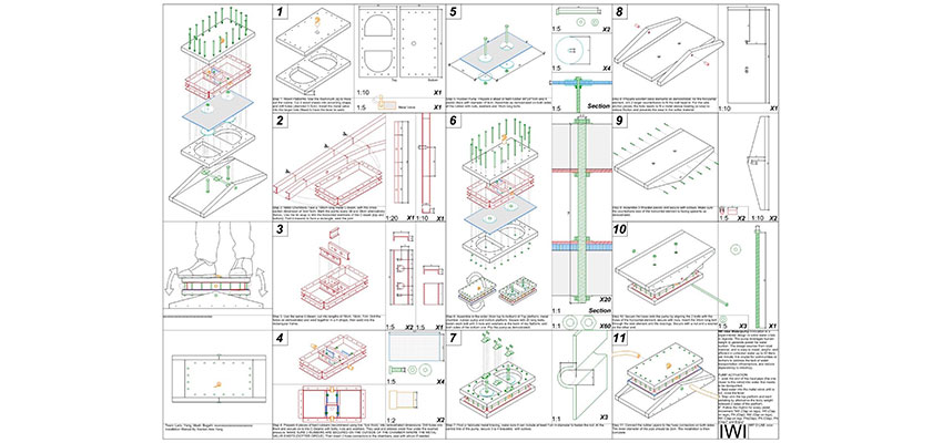 Detailed technical drawings of a water pump